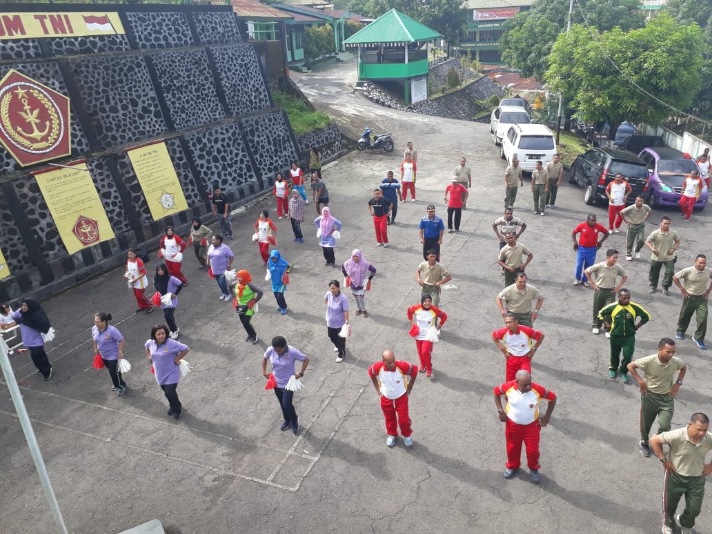 Senam Bersama Dilmil III-19 Jayapura, Otmil IV-20, Kumdam XVII/Cend dan Masmil Jayapura